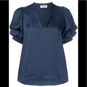 Zadig & Voltaire Silk V-Neck Top